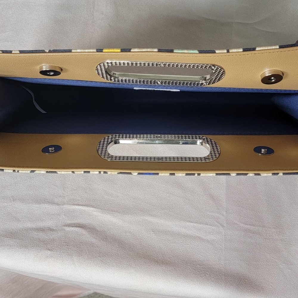 Cato Multi-Colored Patterned Clutch - image 4